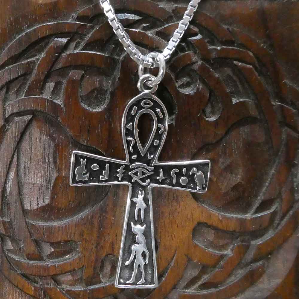 Hiroglyphen Schmuck ägyptisch Silberkette