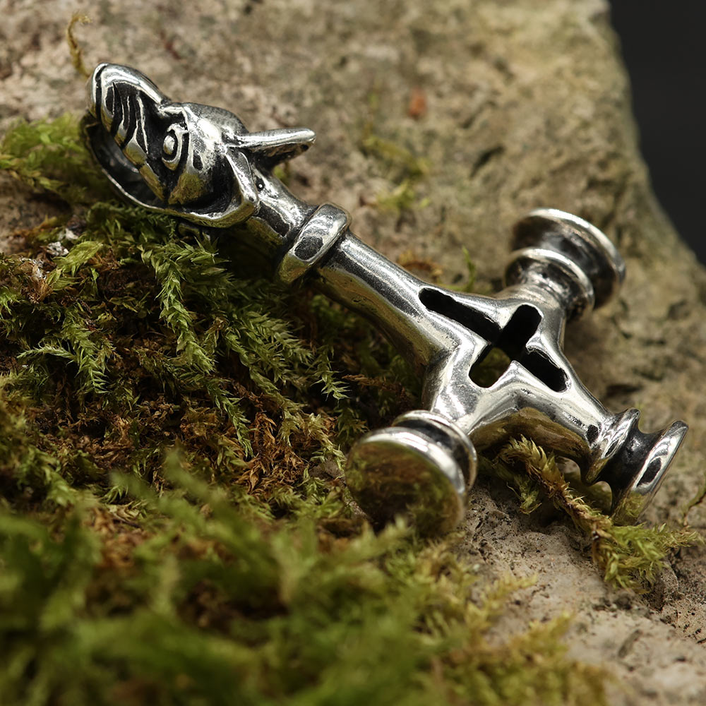 Irisches wolfskreuz Wikinger schmuck riesig