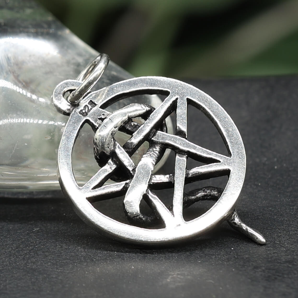 Pentagramm Silberschmuck Anhänger 925er Silber