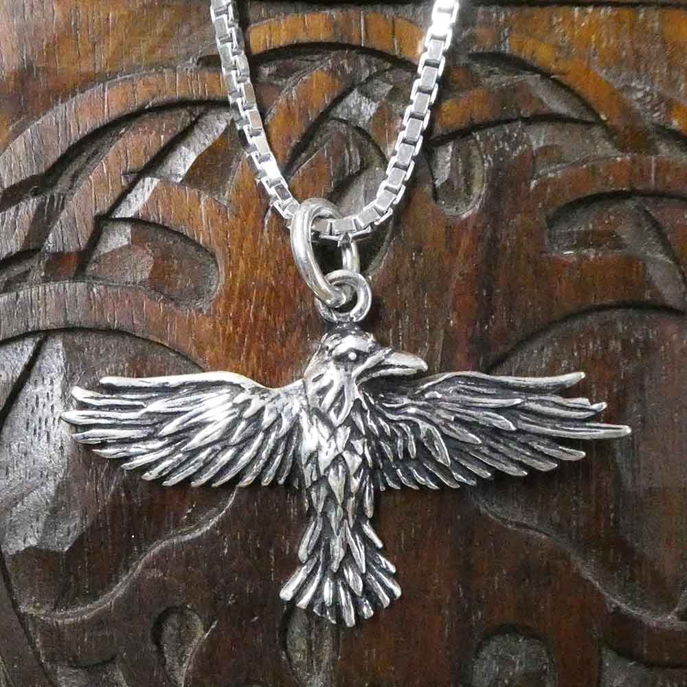 Rabe Silberkette Schmucanhänger