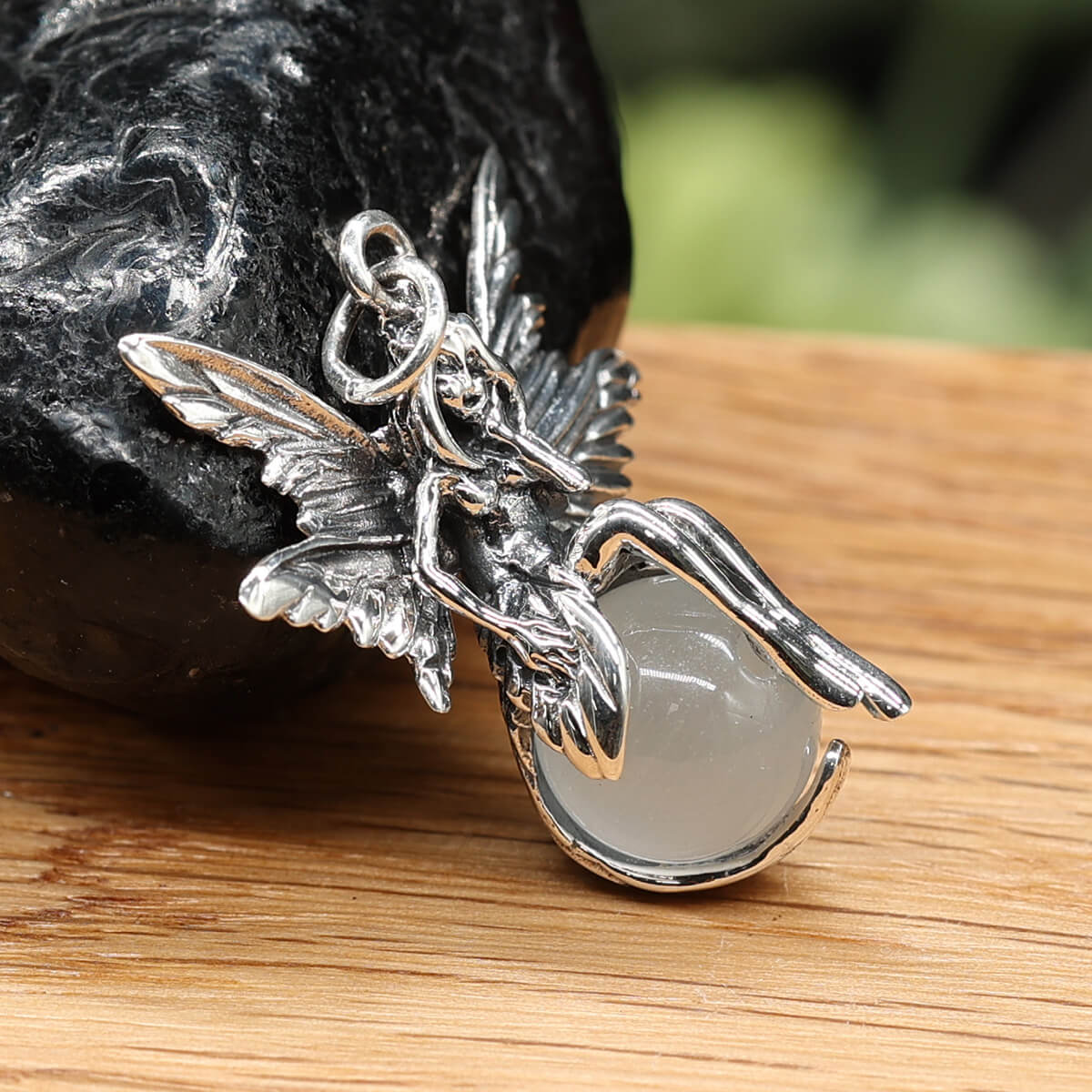 Elfe Silber Anhänger Schmuck Halskette