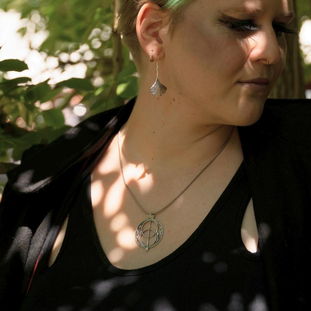 Chalice Well Kettenanhänger 925 Silber Schmuck Keltenschmuck