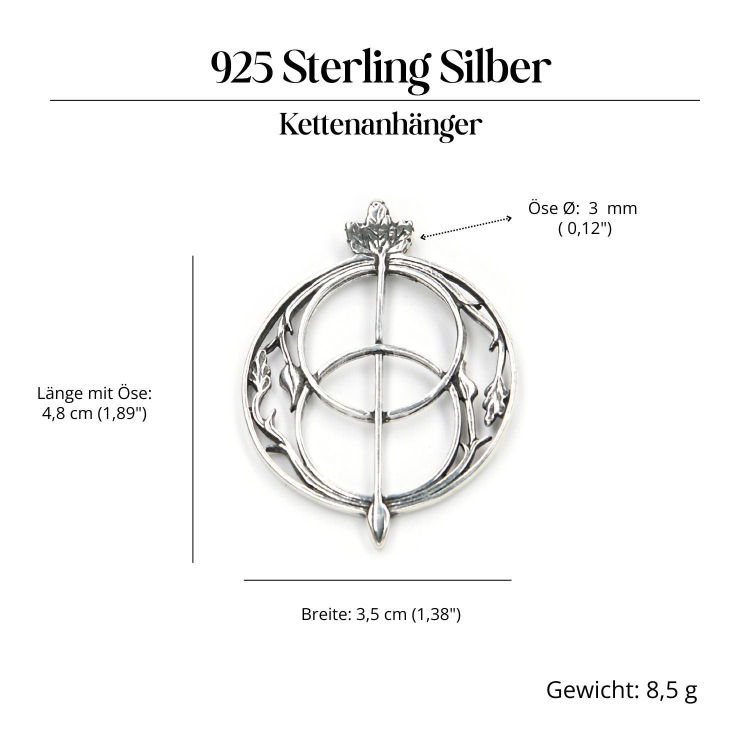 Chalice Well Silberanhänger ausgefallener Schmuck 925 Silber Kettenanhänger