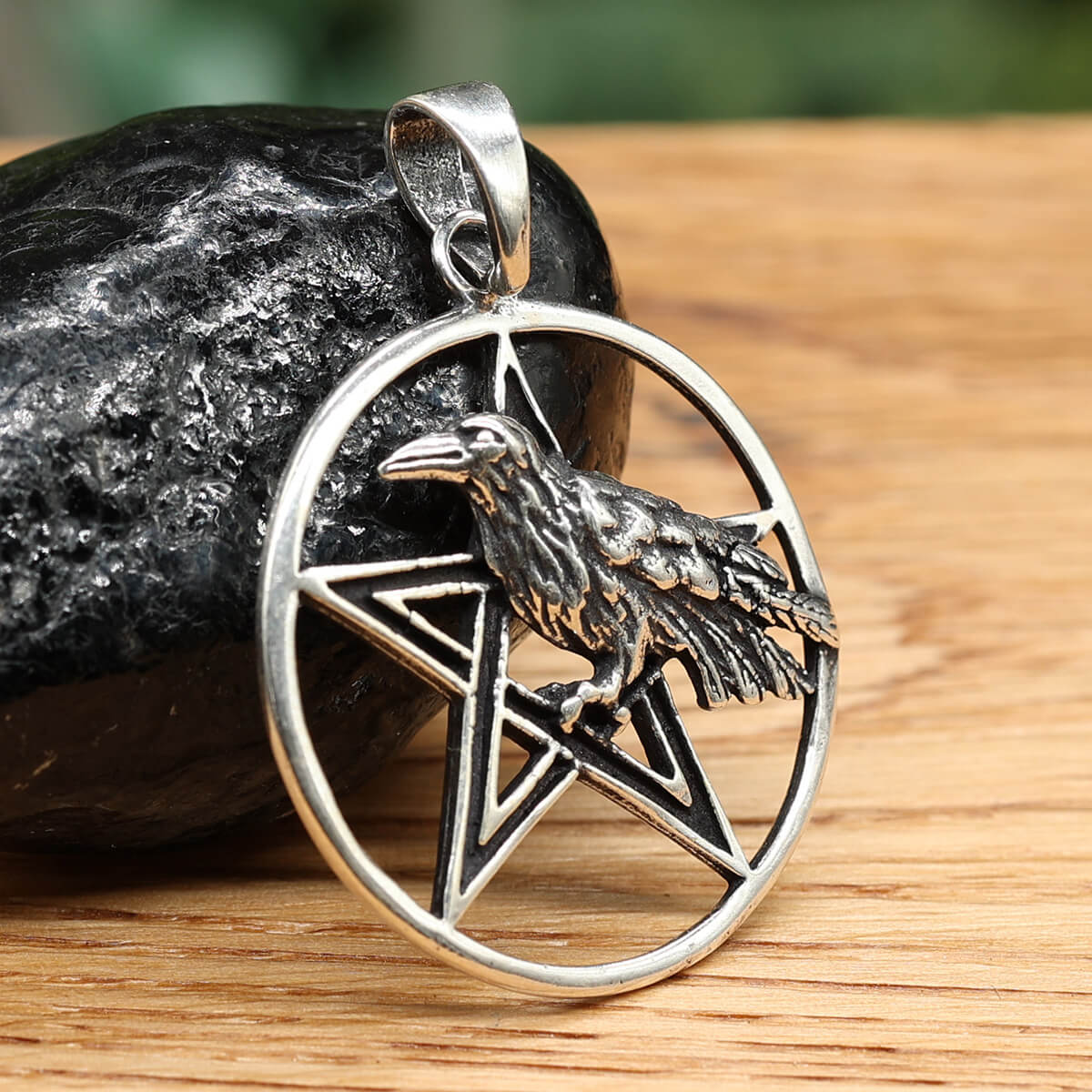 Pentagramm Silber Anhänger Schmuck Halskette