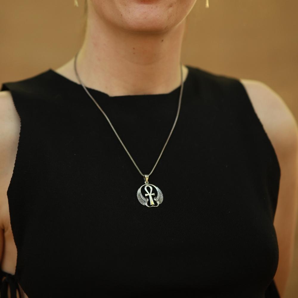 Ankh Kettenanhänger 925 Silber Schmuck Ägyptischer Schmuck Mythologie