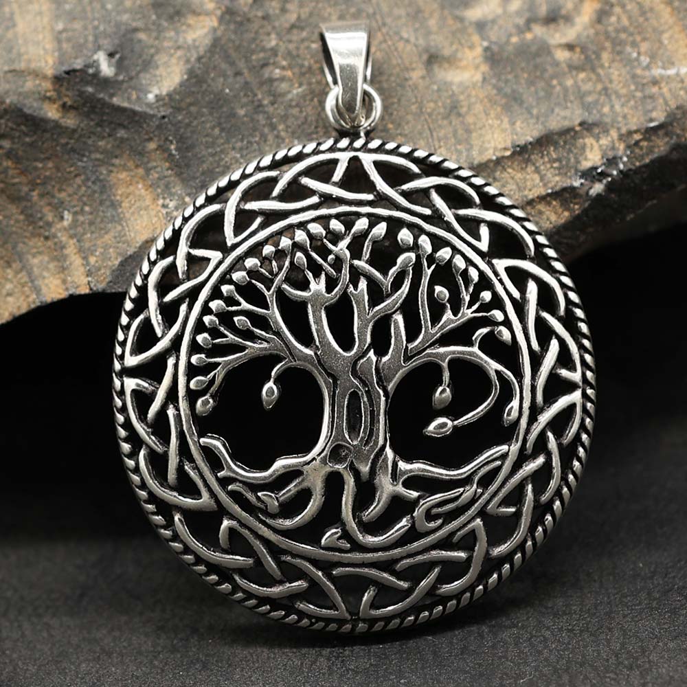 Lebensbaum Schmuck aus 925 Silber Anhänger Kette Silberschmuck