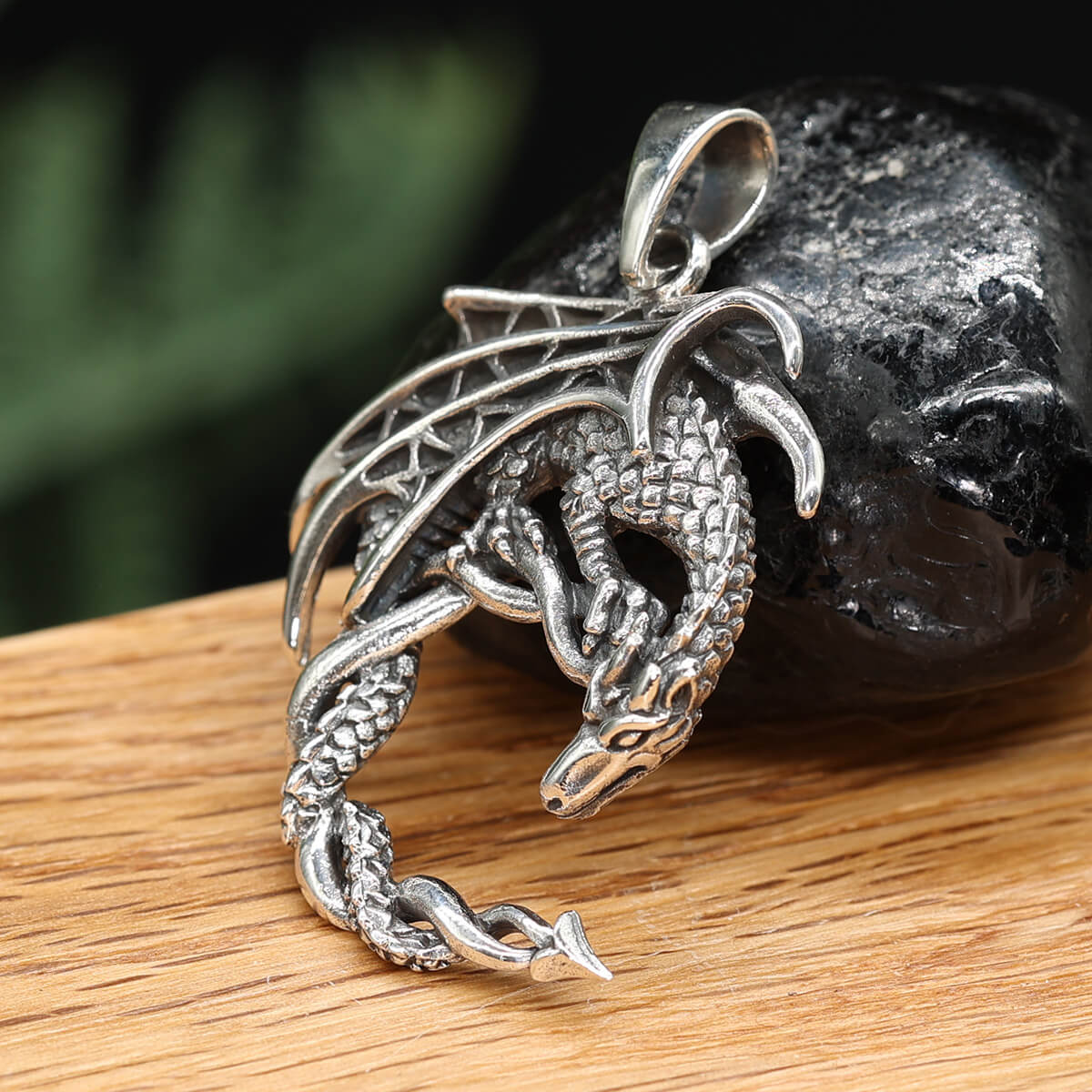 Drache Silberanhänger Schmuck Kettenanhänger