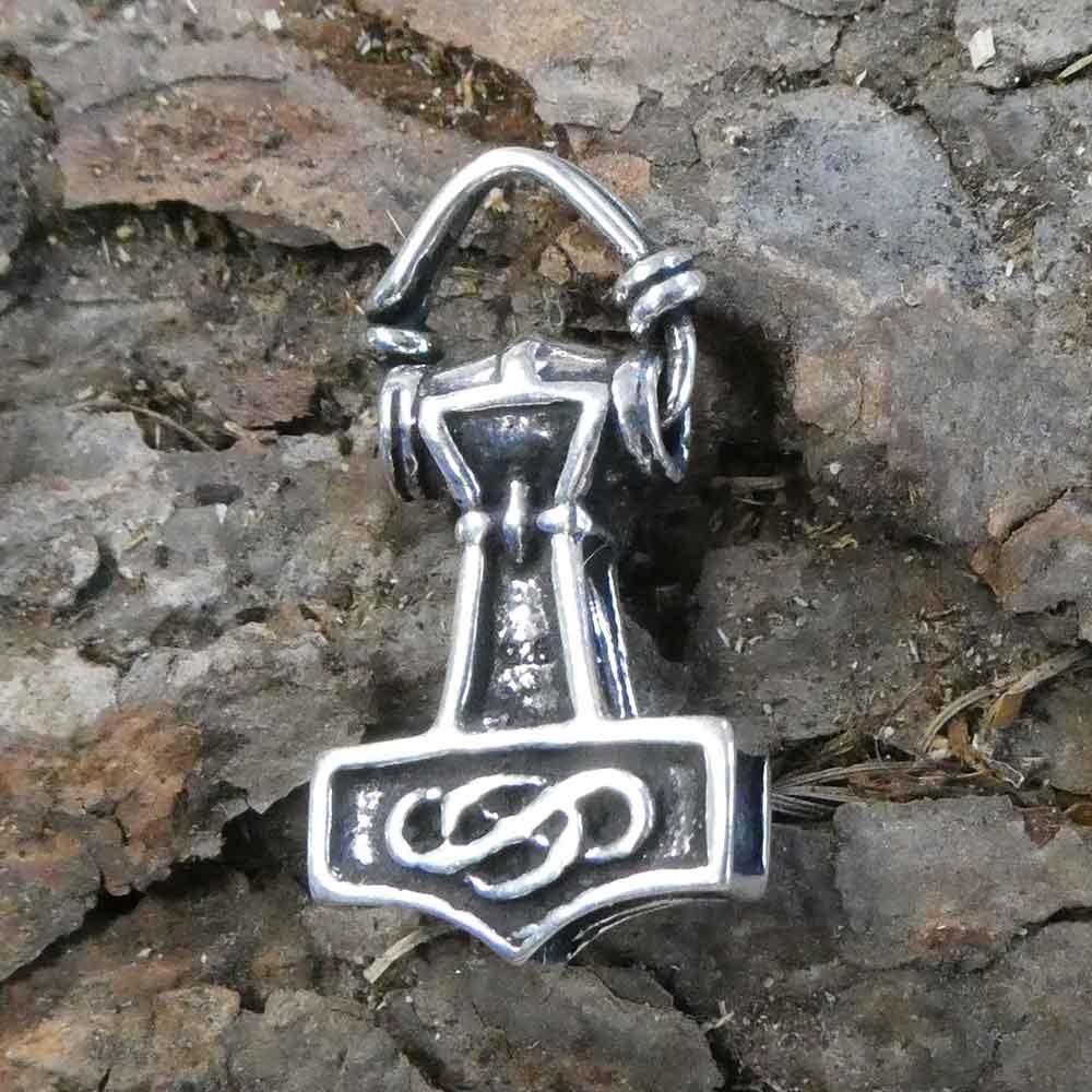 Thorshammer Silber Schmuck Kettenanhänger 925 Silber