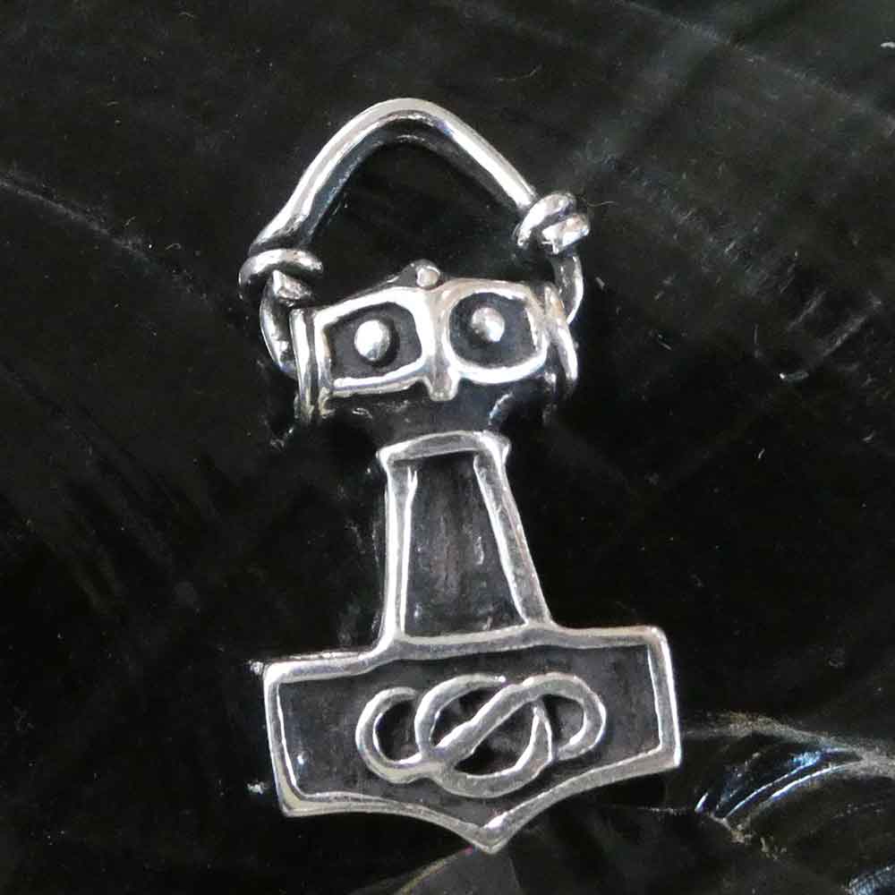 Thor Hammer Mjölnir Schmuckanhänger Silber