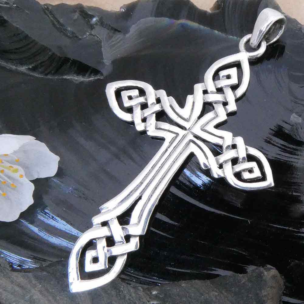 Keltenkreuz Kette Silber