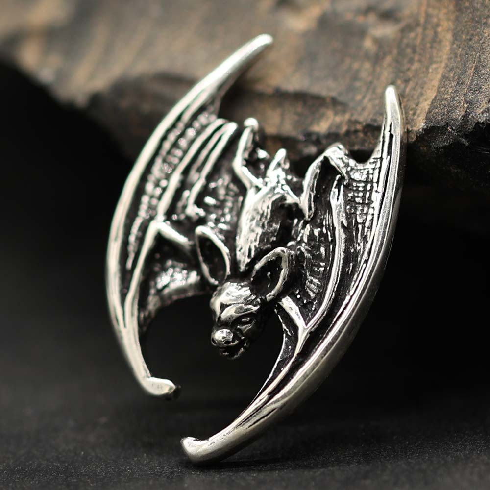 Fledermaus Anhänger Schmuck Kette 925er Silber Gothik