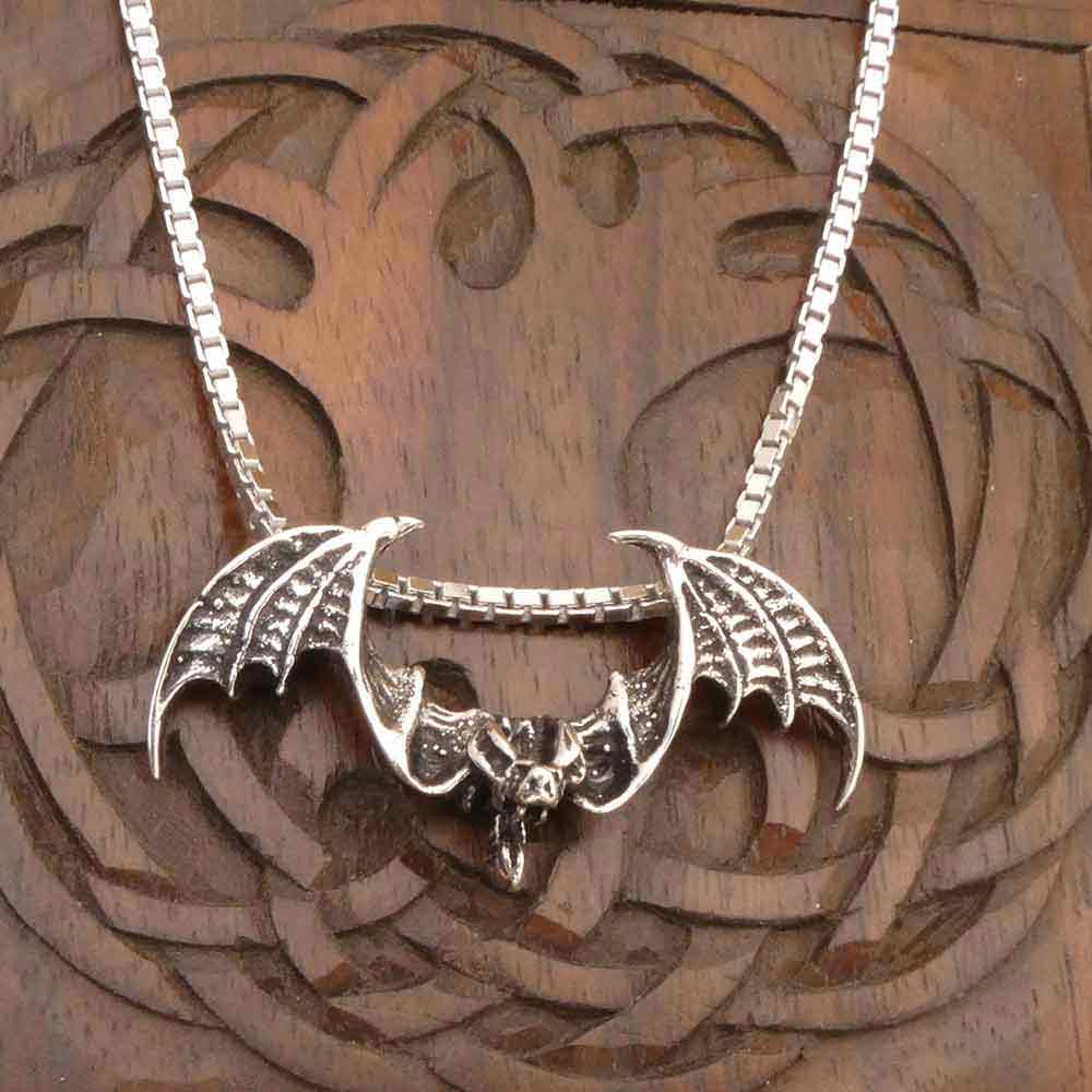 Fledermaus Anhänger Silber