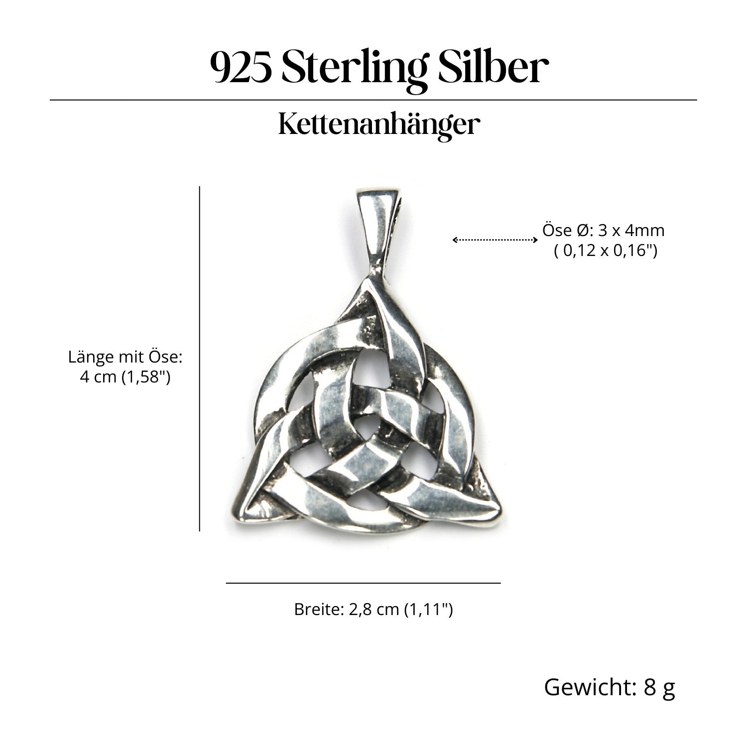 Taliesin Schmuck Anhänger Kelten Silber 925
