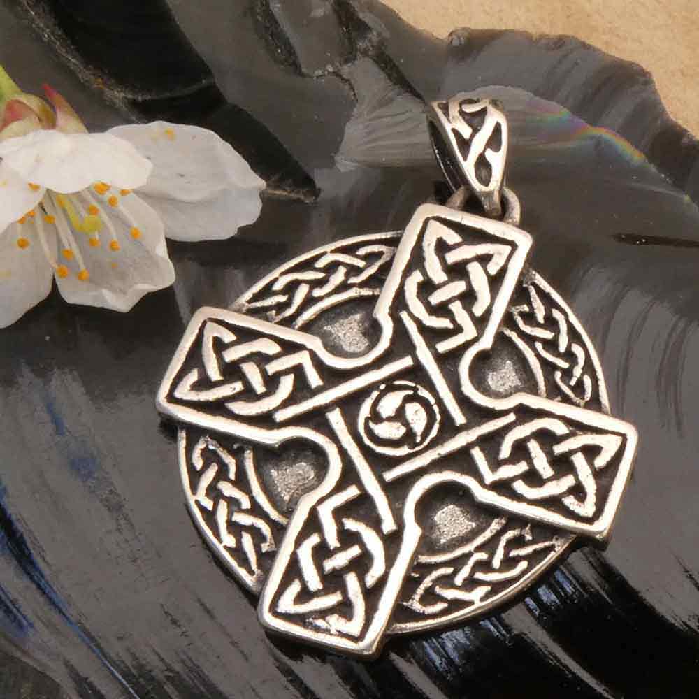 Keltisches Kreuz Kette Silber