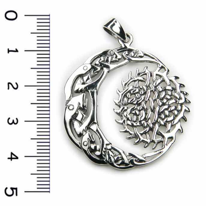 Sonne Mond Kelten Silberschmuck