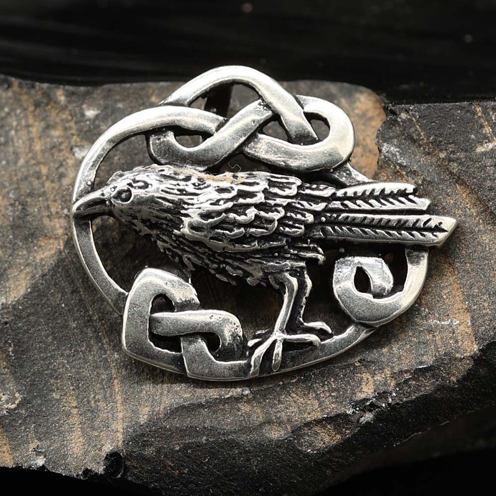 Rabe Anhänger Keltzen Schmuck 925 Silber