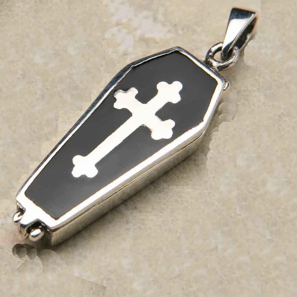 Sarg Anhaenger Silber Schmuck Gothic