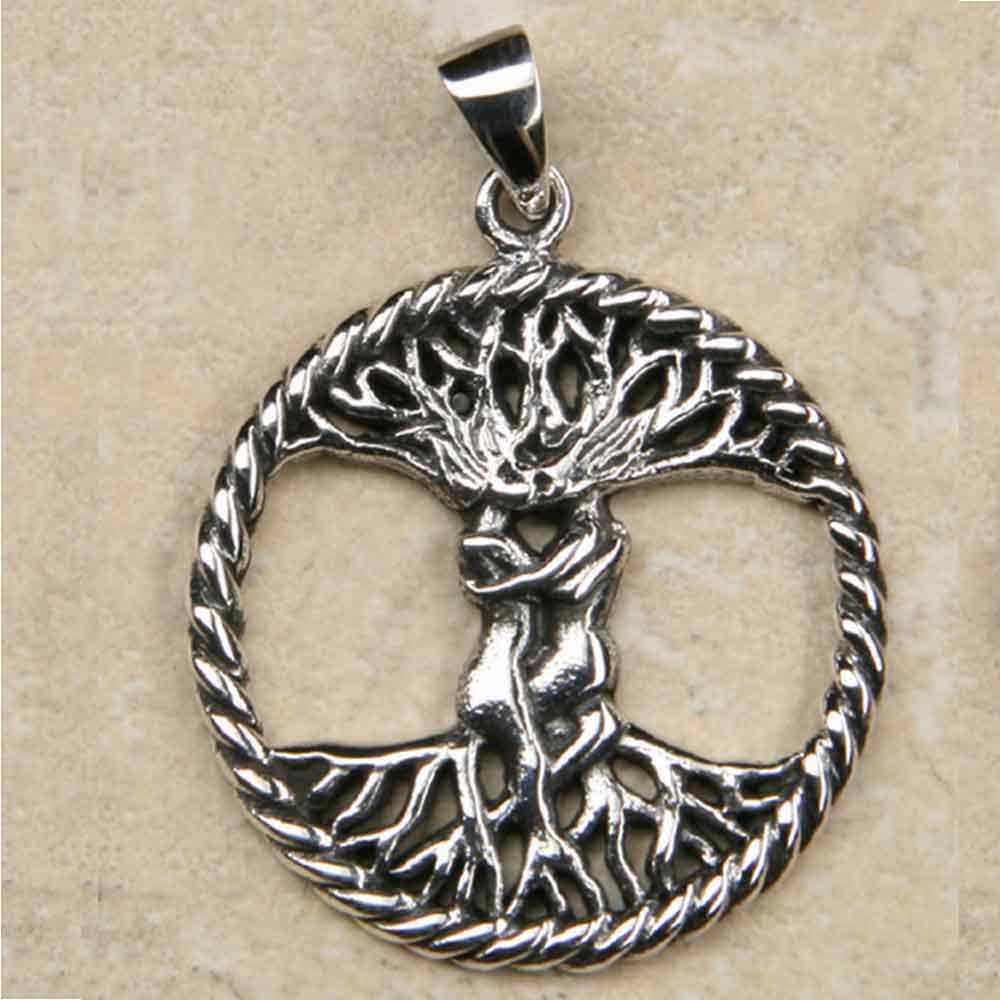 Keltischer Lebensbaum Silber Liebende