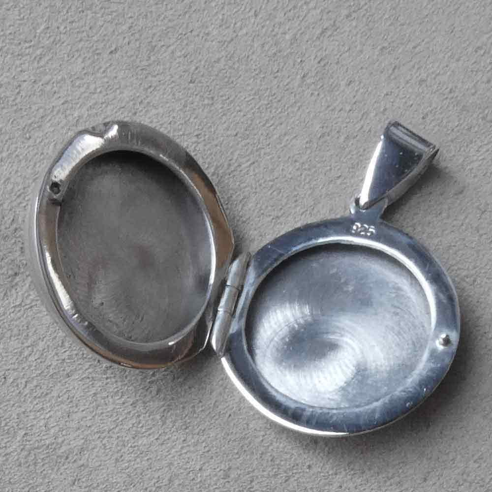 Medaillon Pentagramm Schmuck Silber