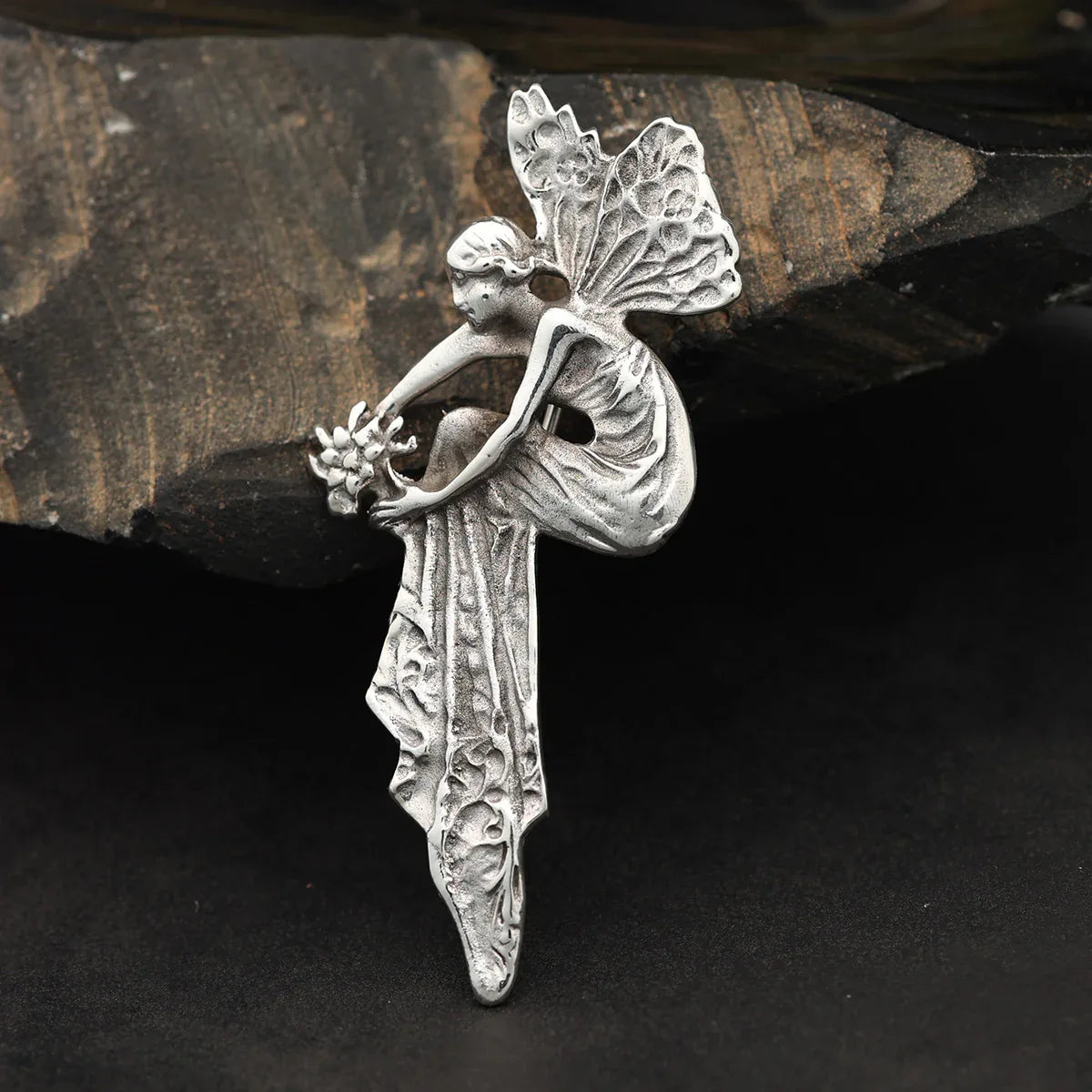 Elfen Brosche Silber Kelten Design 925 Silber Edler Schmuck Gewandung