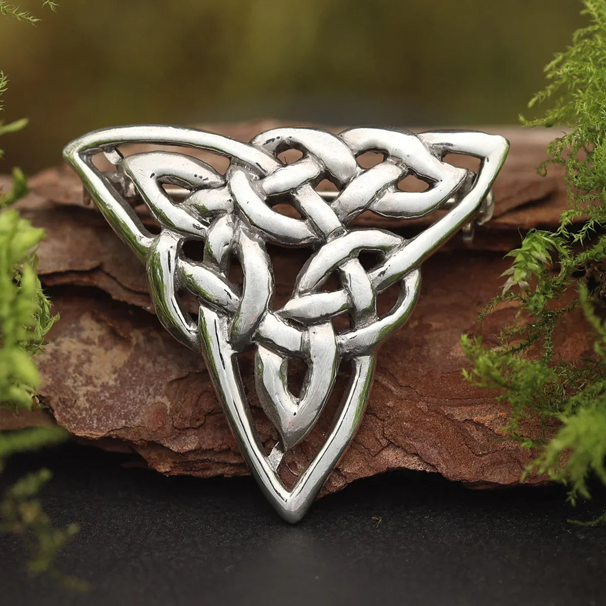 Silber Kelten Brosche Keltisches Design 925 Silber Edler Schmuck