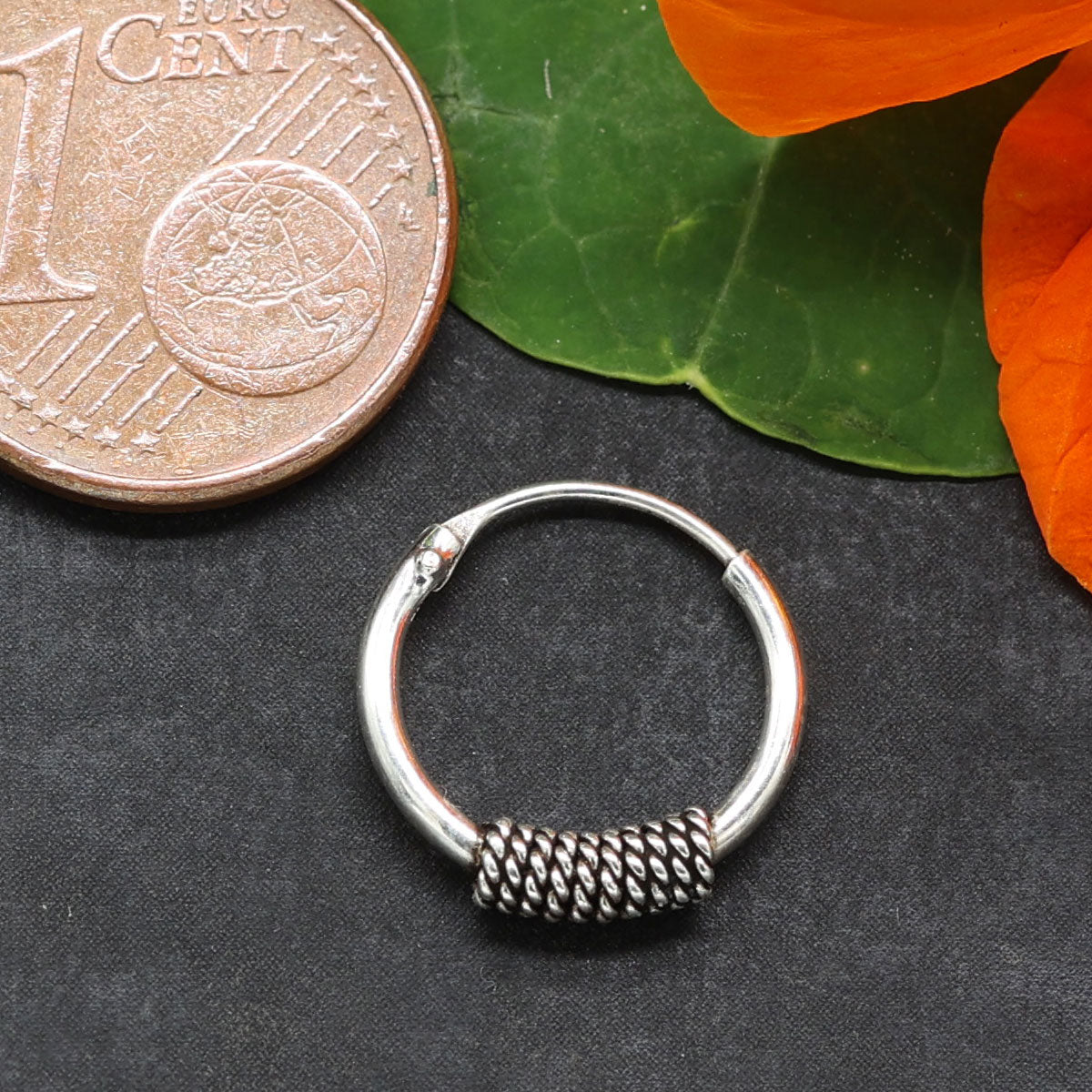 Ohrschmuck ausgefallen 925 Silber Creole