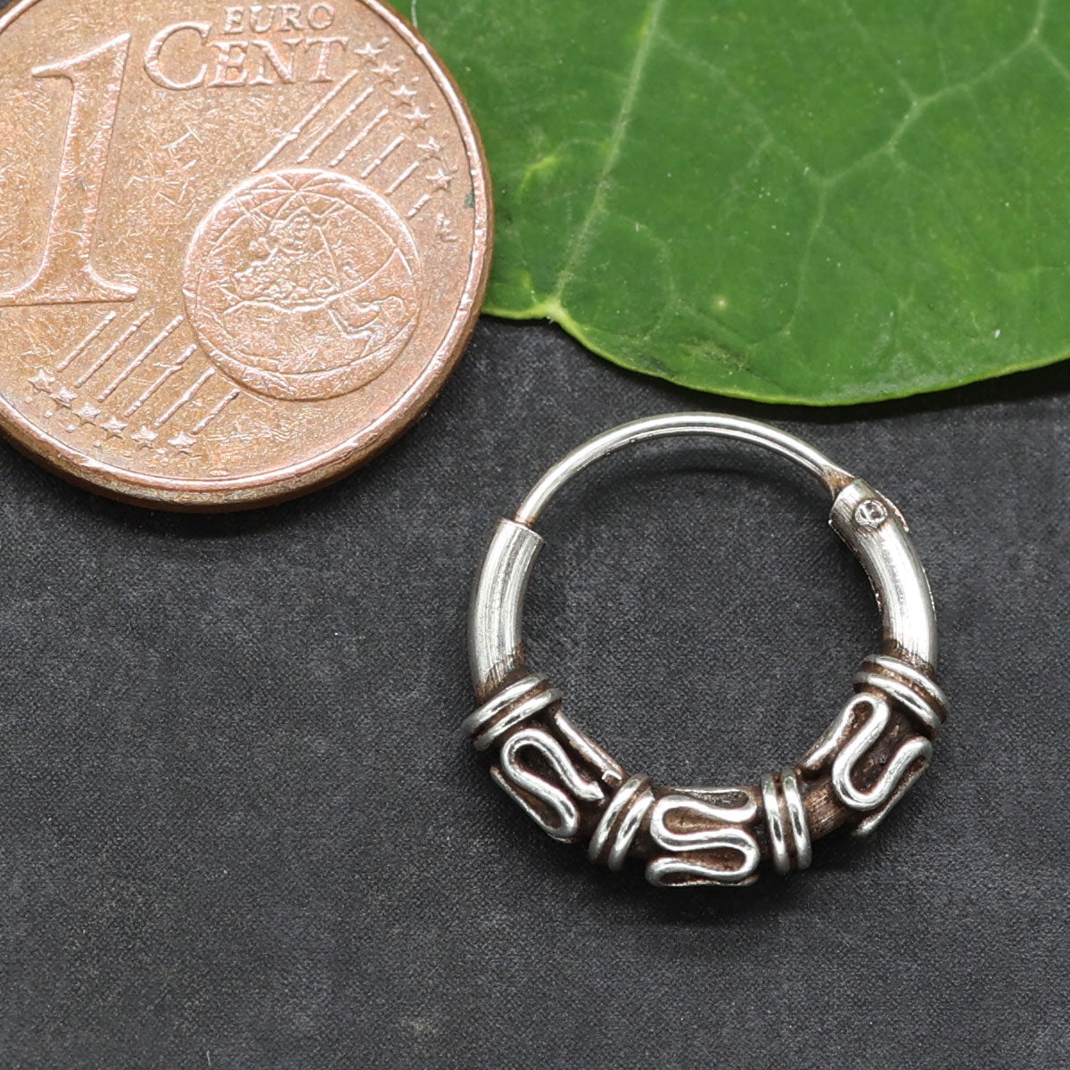 12 mm Creole 925 Sterlingsilber Ohrschmuck