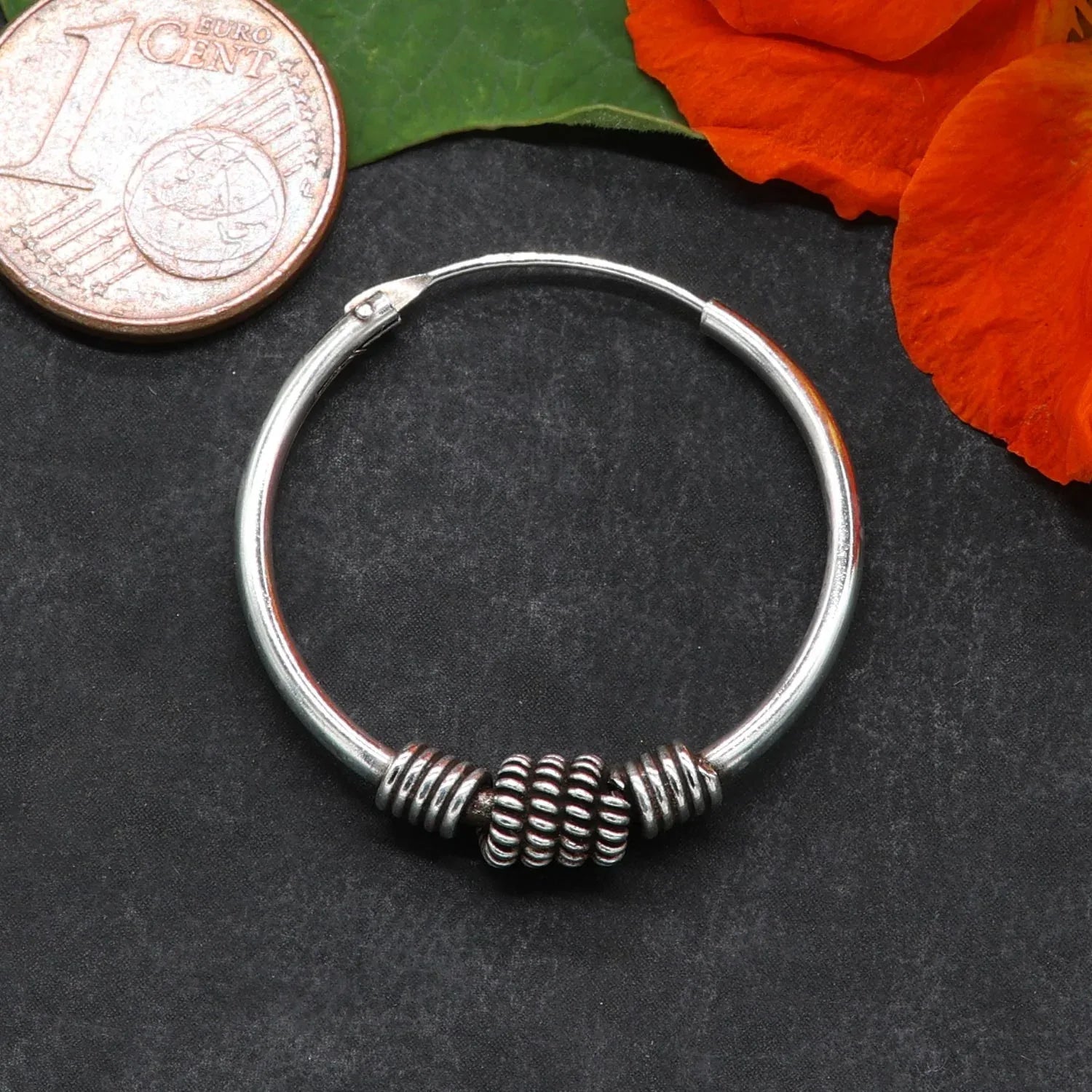 Mittelgroß Creole 925 Silber