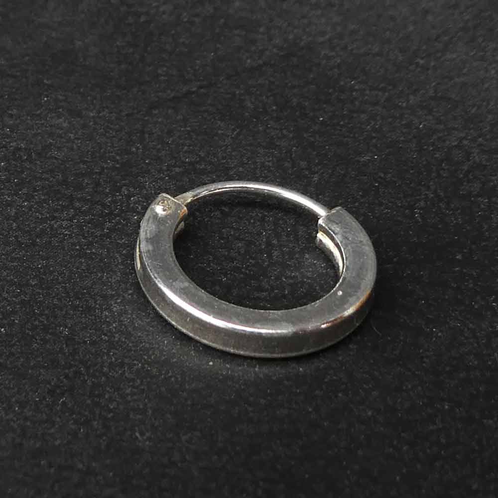 10mm Creole 925 Silber Ohrring eckig mini Ohrschmuck