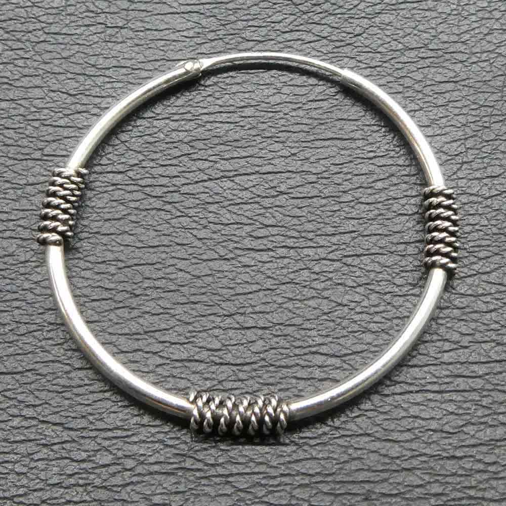 Creole Silber Ohrschmuck 35mm / 1,5mm 925 Silber