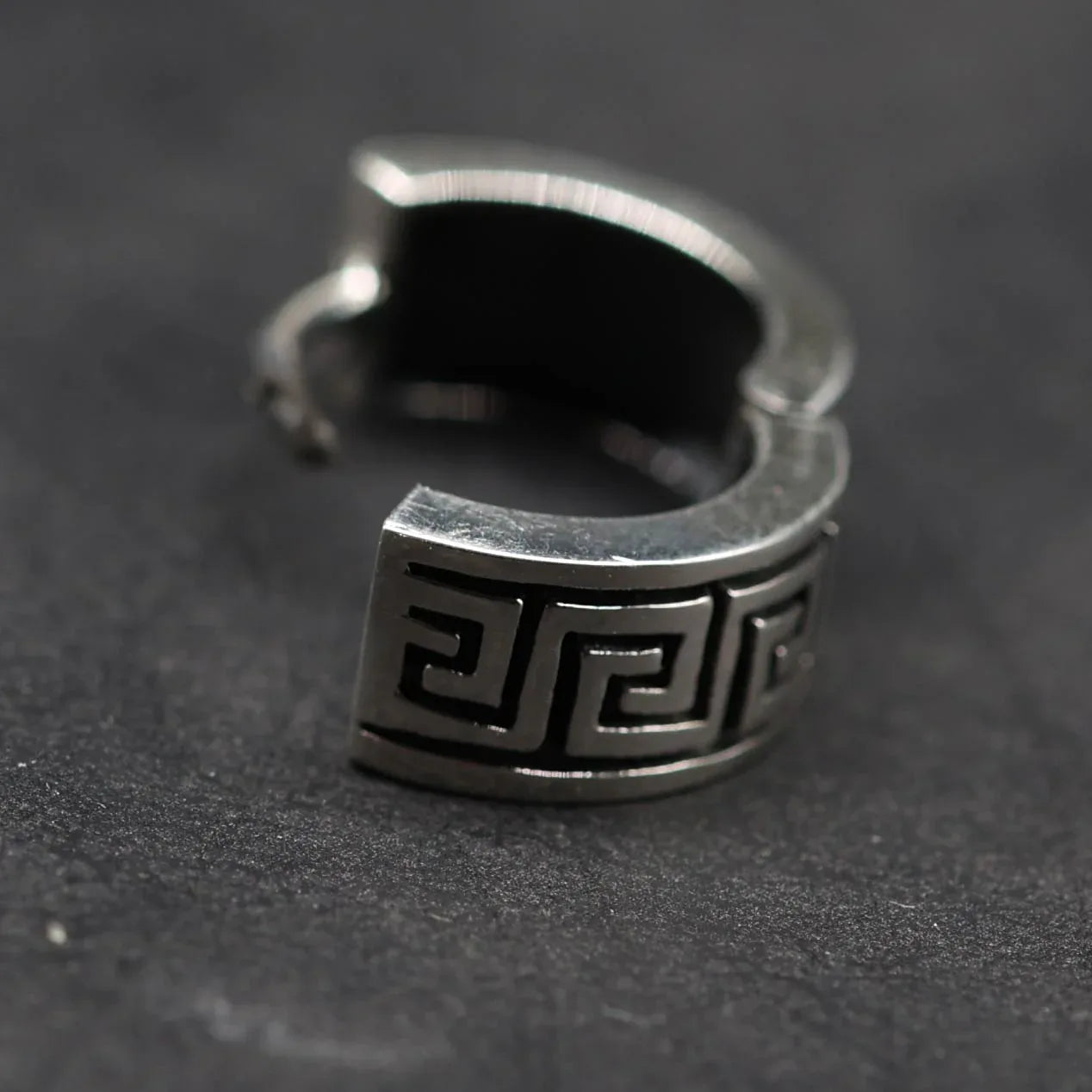 Klapp Creole Ohrring einfach schließen 925 Silber