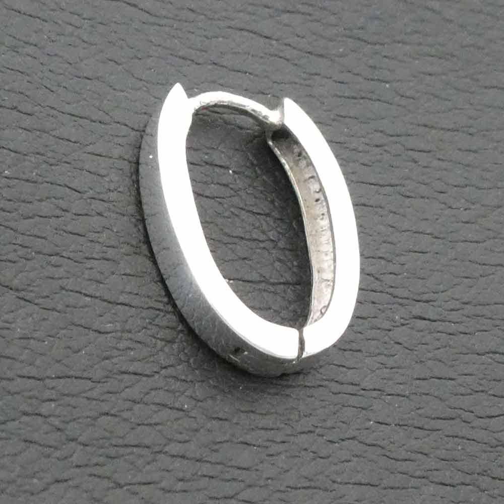 Scharnier Creole oval edel Silber