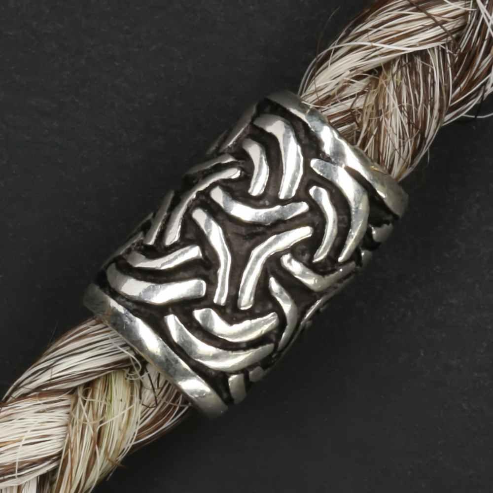 Celtic Bartperle 925 Sterlingsilber Bartschmuck Haarschmuck