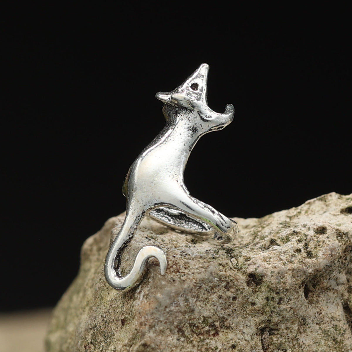 Rat ear cuff, 925 silver ear jewelry