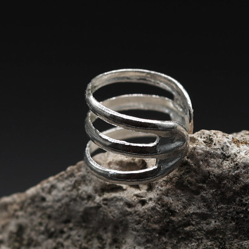 925 sterling silver ear cuff, simple ear jewelry