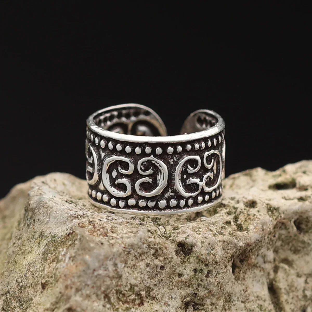 Ornament Ohrklemme einzigartiger Ohrring 925 Silber Earcuff