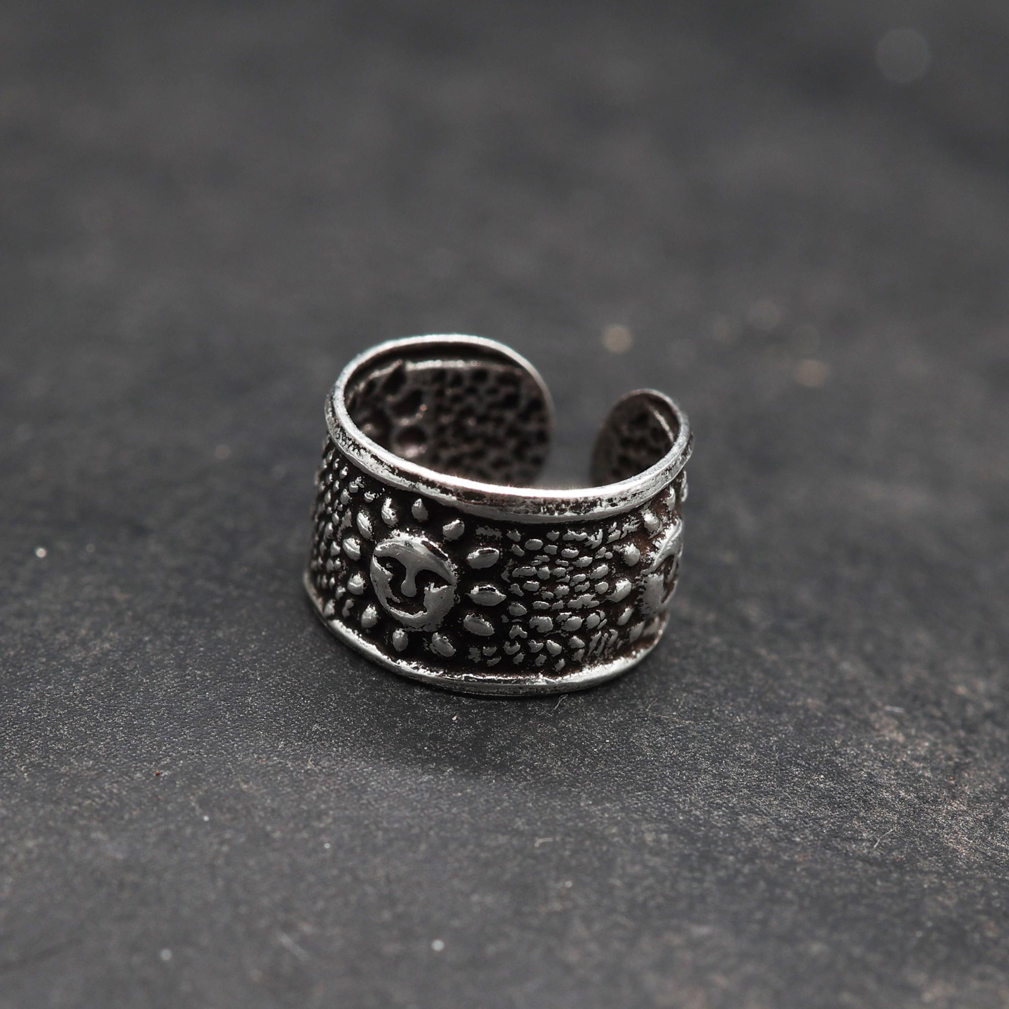Sonne Ohrklemme Silber Ohrschmuck