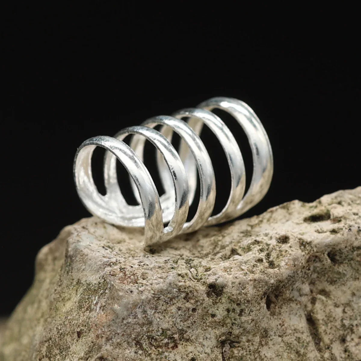 Schlichte Silber Ohrklemme ausgefallener Ohrschmuck Kein gestochenes Ohrloch nötig