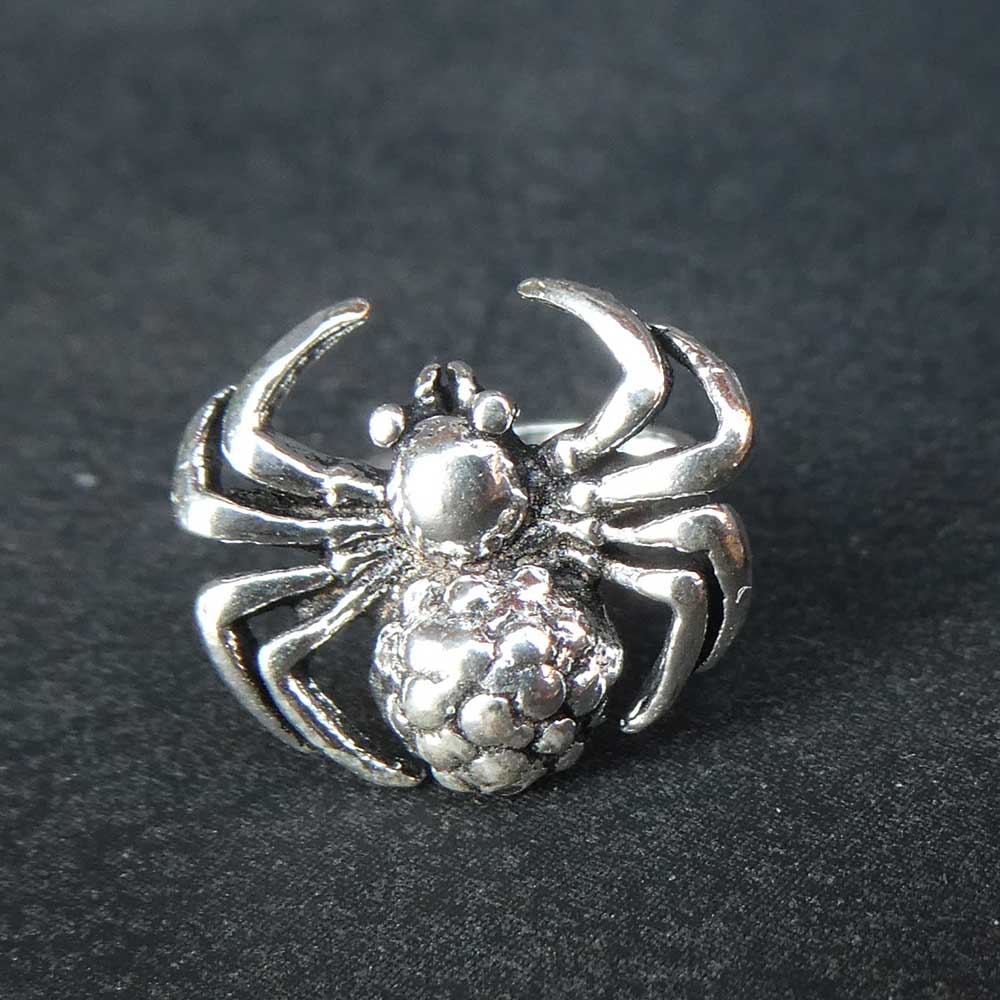 Ohrklemme Spinne Sterlingsilber Gothic Ohrring