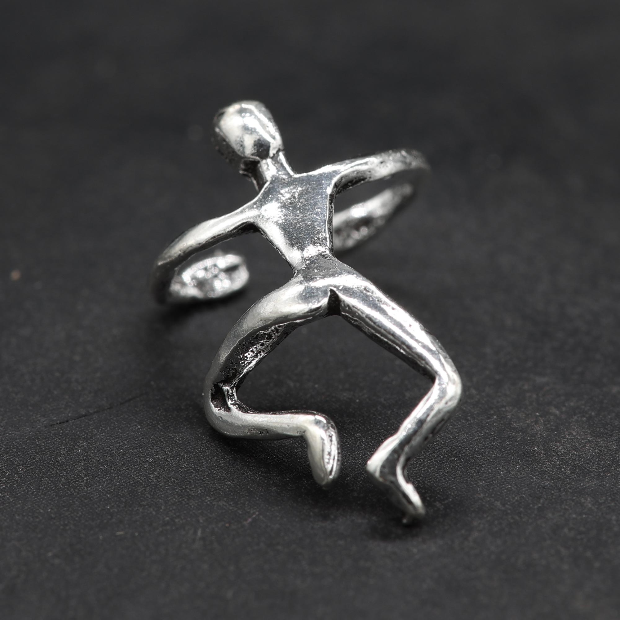Kletterer Ohrklemme 925 Silber Ohrschmuck