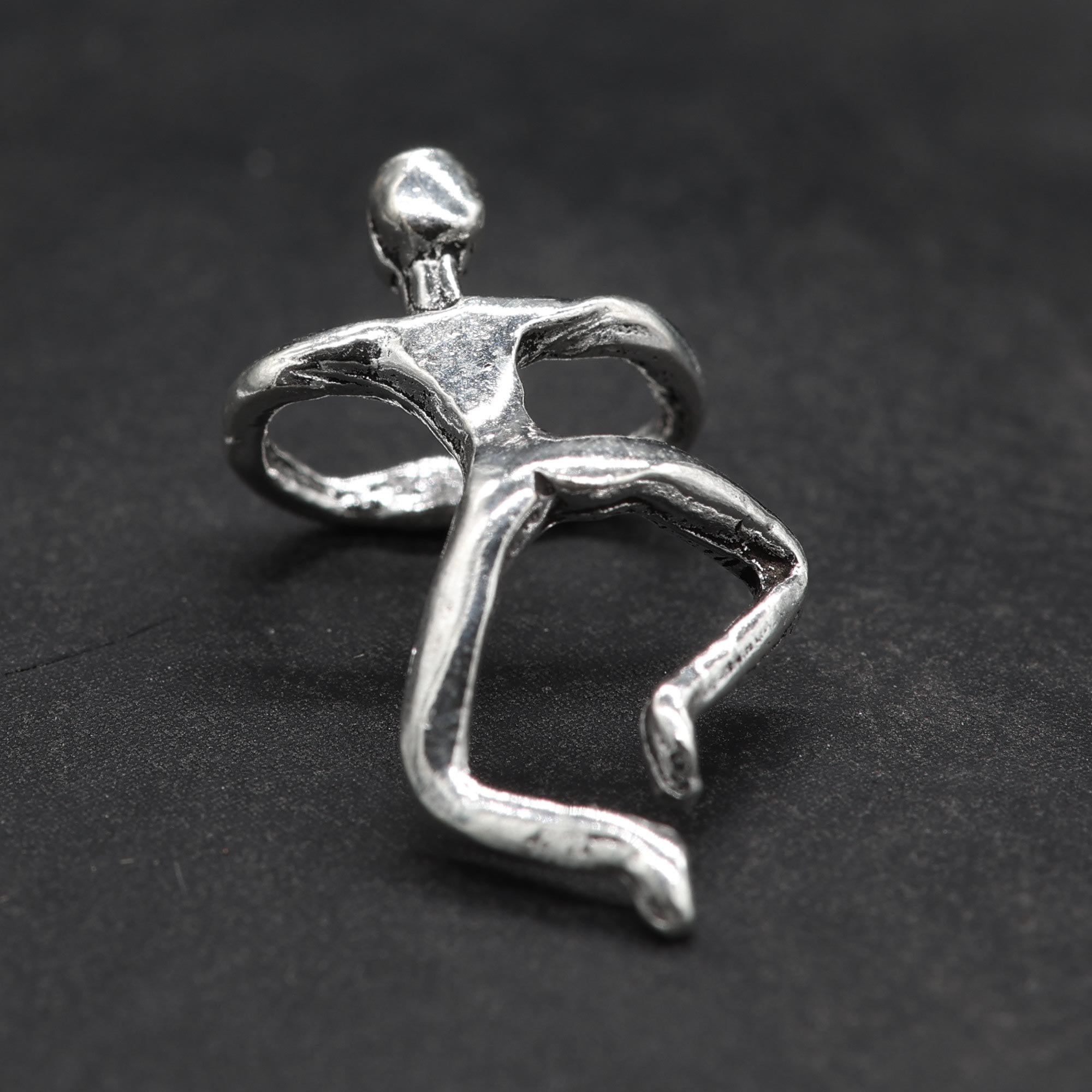 Kletterer Ohrklemme 925 Silber Ohrschmuck