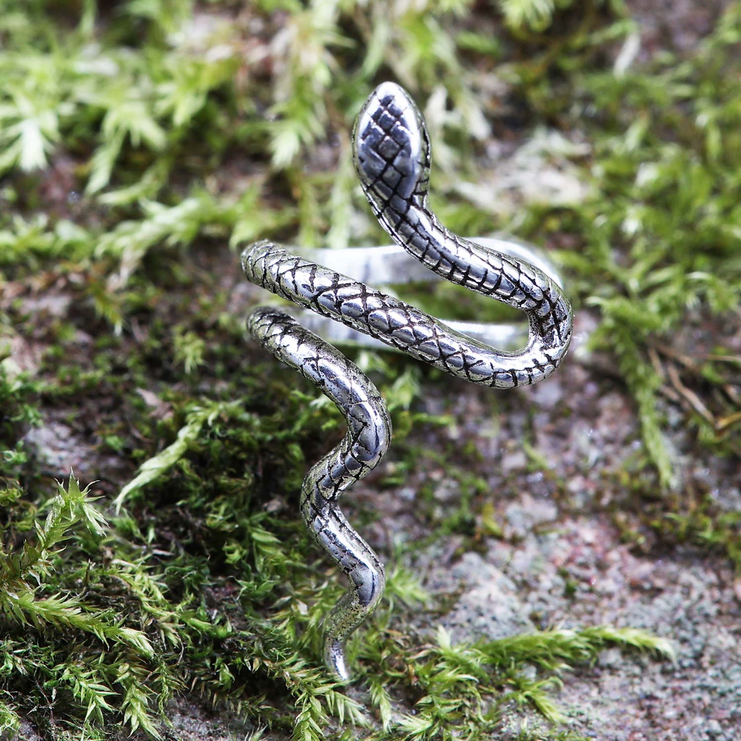 Schlange Ohrklemme 925 Silber Ohrschmuck