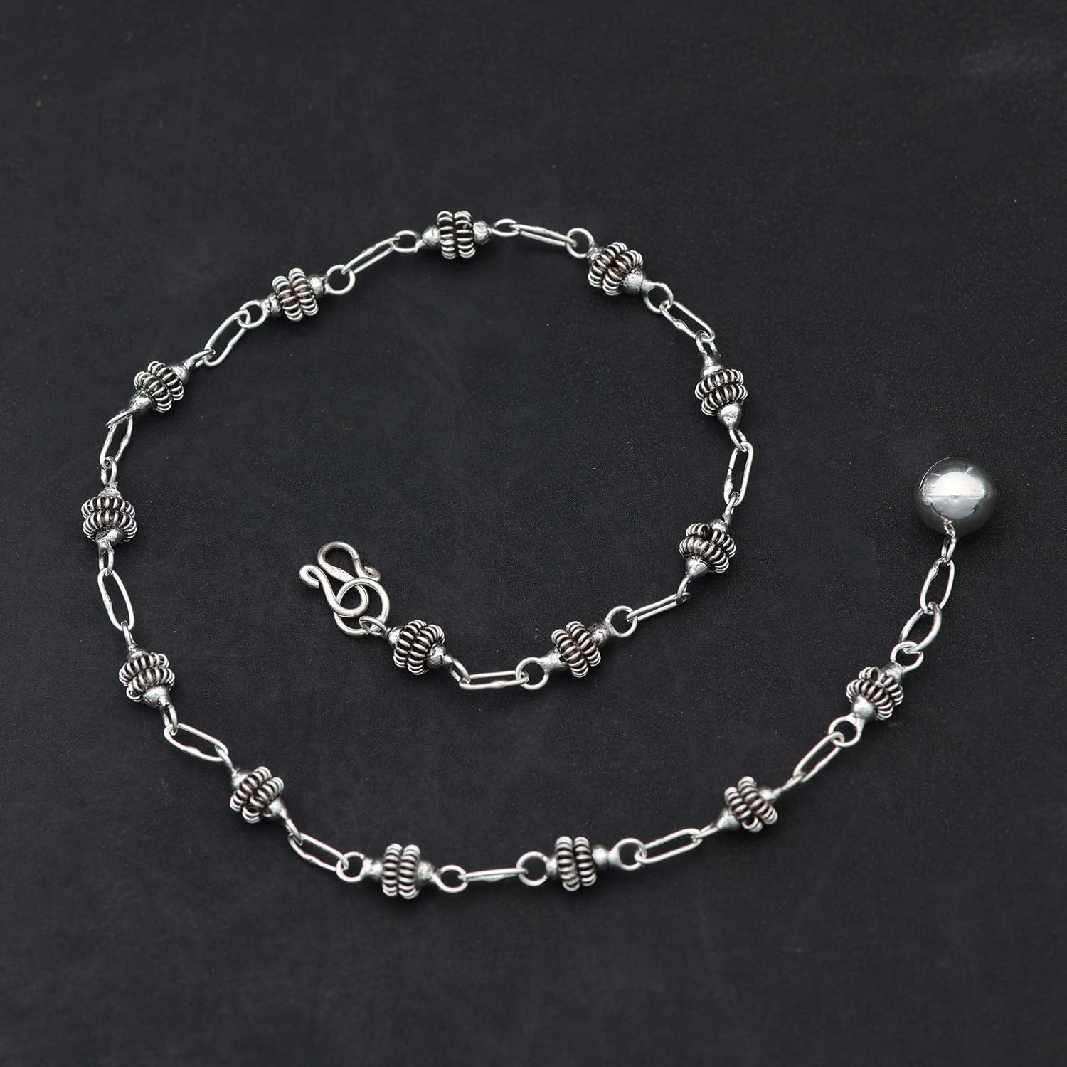 Zeitloses Fusskettchen Silber Fußschmuck