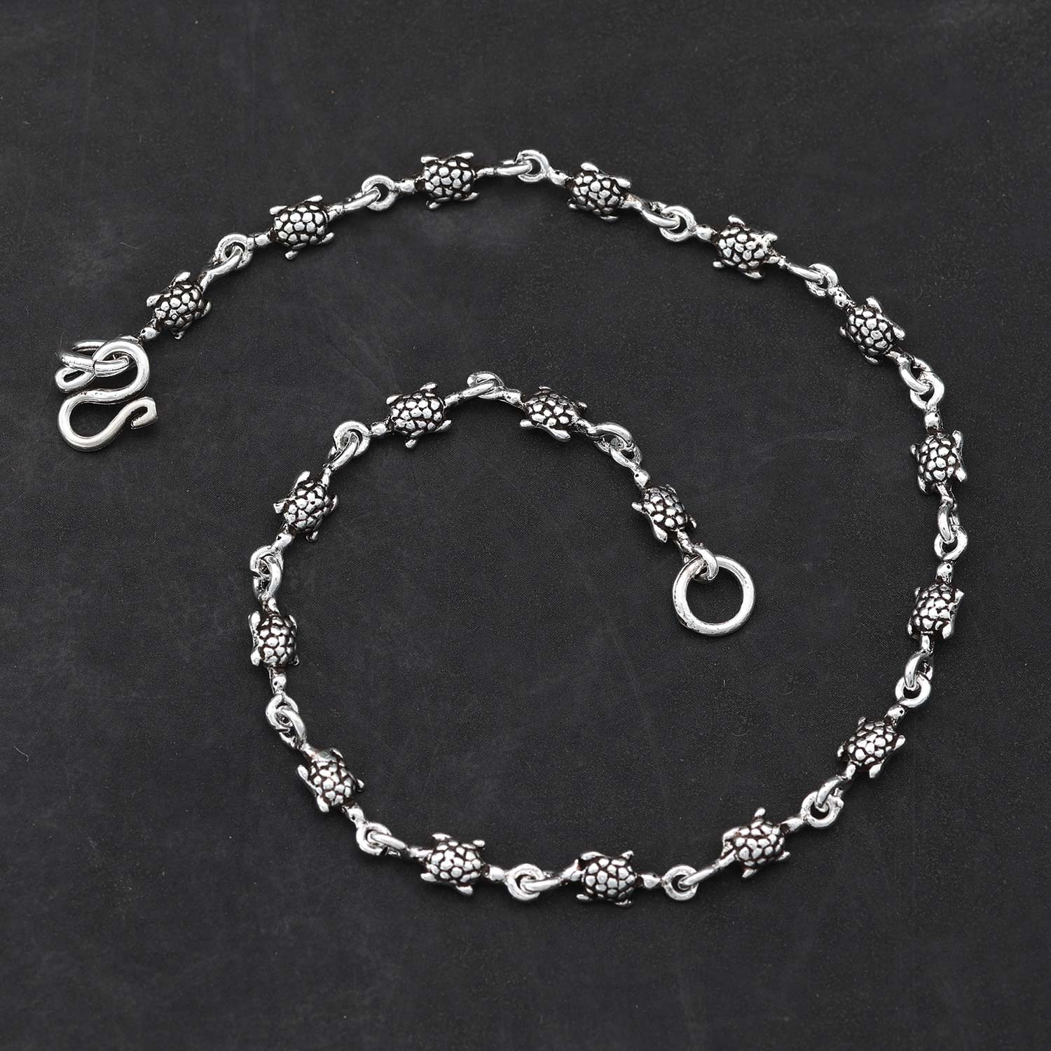 Fusskettchen Silber Fußschmuck Schildkröte