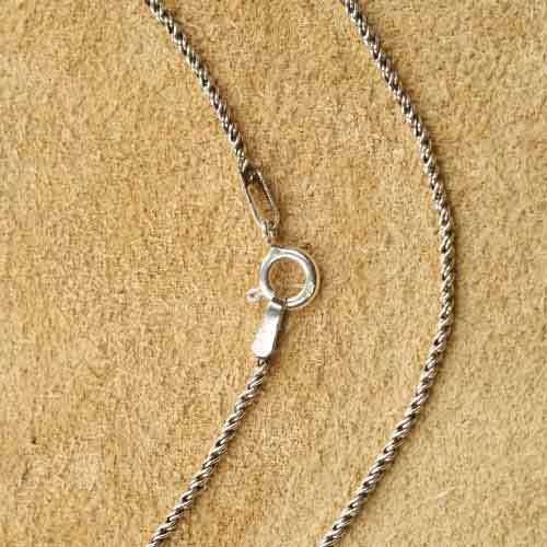 Silberkette gedreht 1,3 mm Halskette Damen 925er Silber