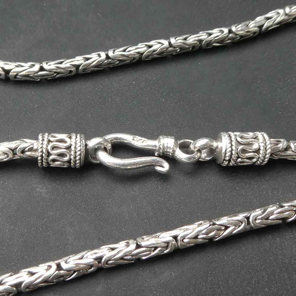 Königskette Silberkette 2,5mm Halskette handarbeit