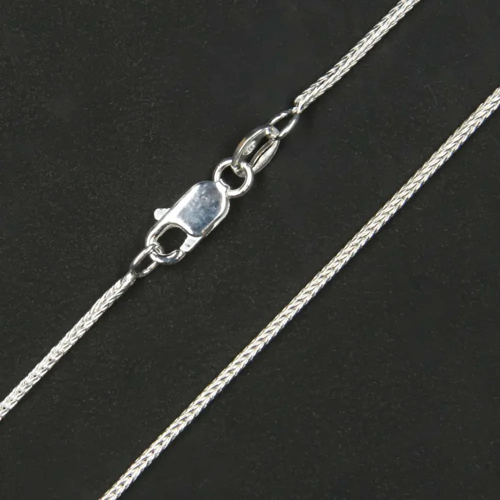 Fuchsschwanz Silberkette Frauen Kinder Silber Halskette fein 925 Silber