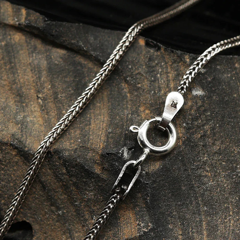 Silberkette geflochten 925 Sterlingsilber - online 925 Silber Halskette kaufen