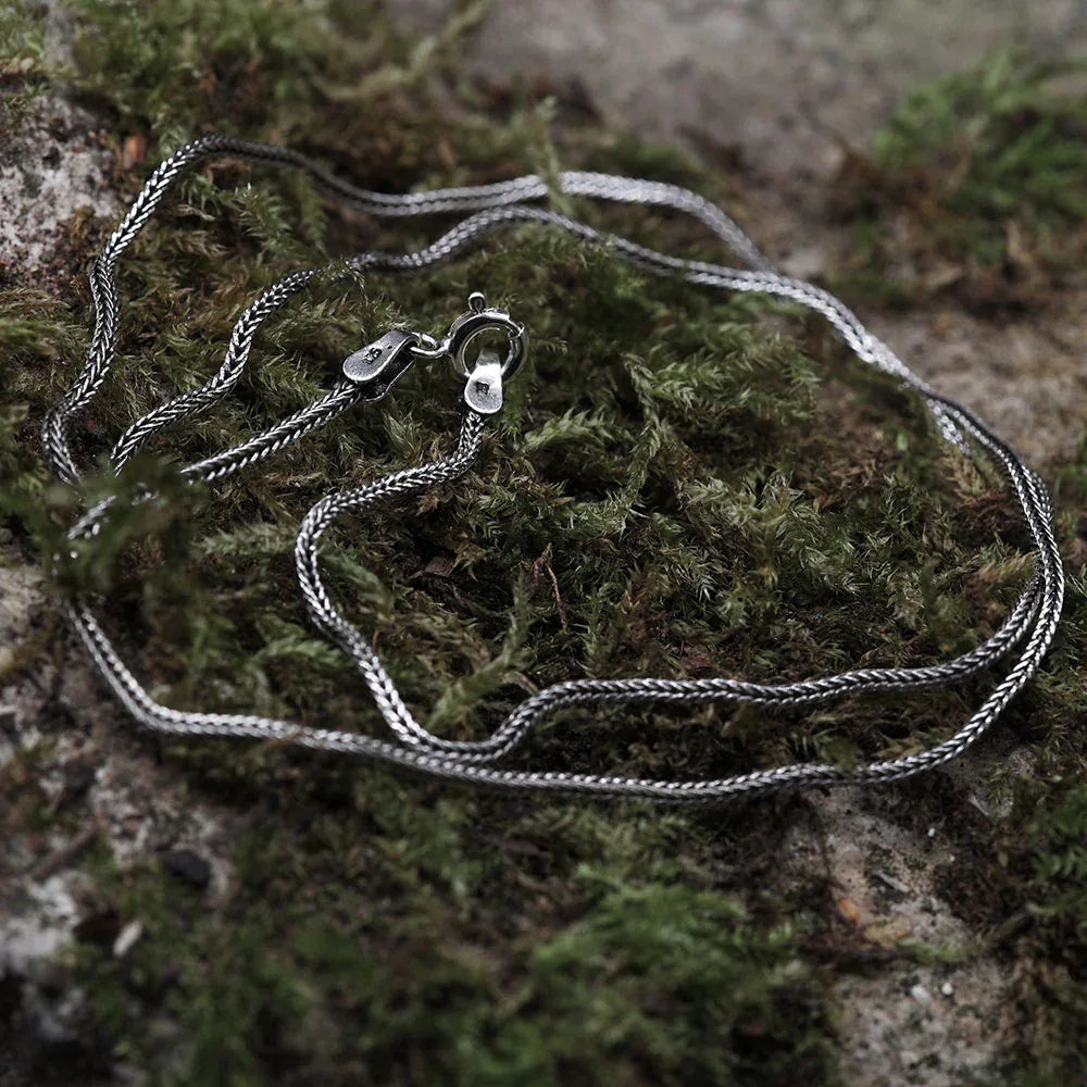 Silberkette vierkant 1,5mm Damen Herren Halskette