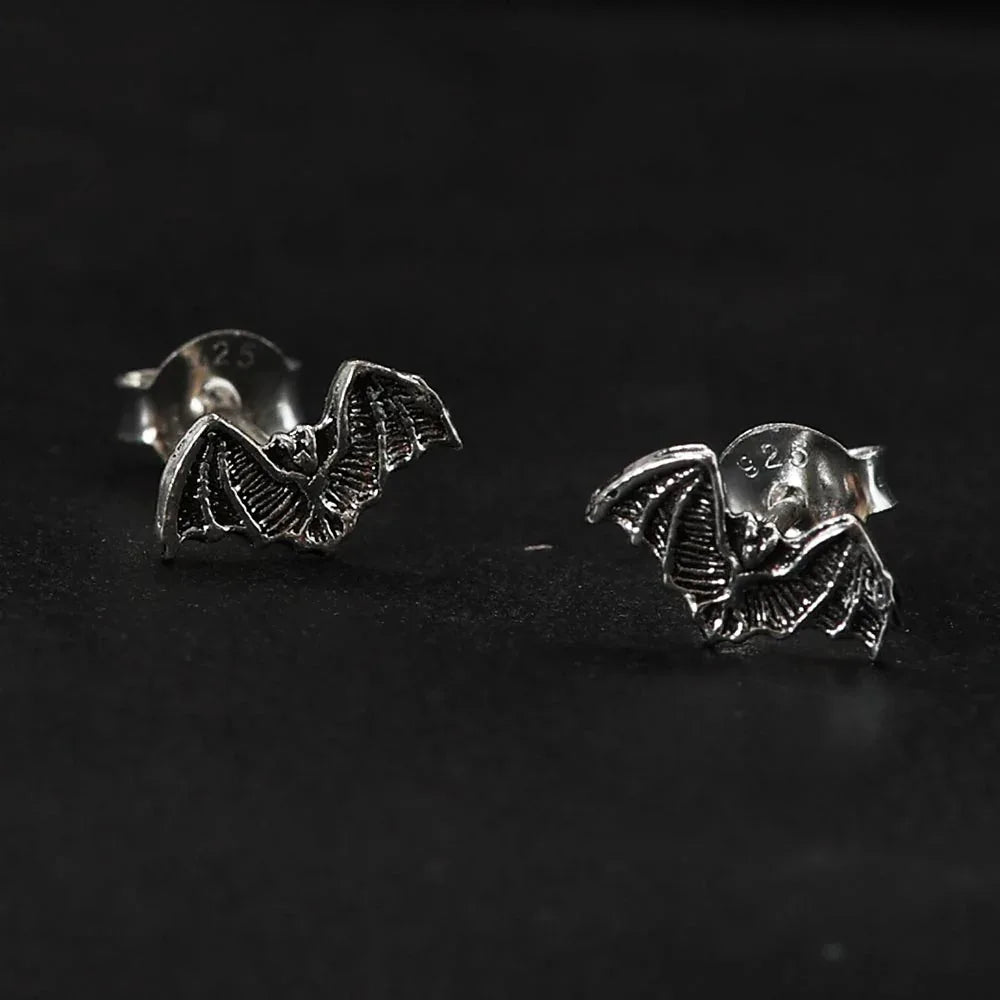 Fldermaus Ohrstecker Bat Gothic Ohrschmuck 925 Silber Ohrring